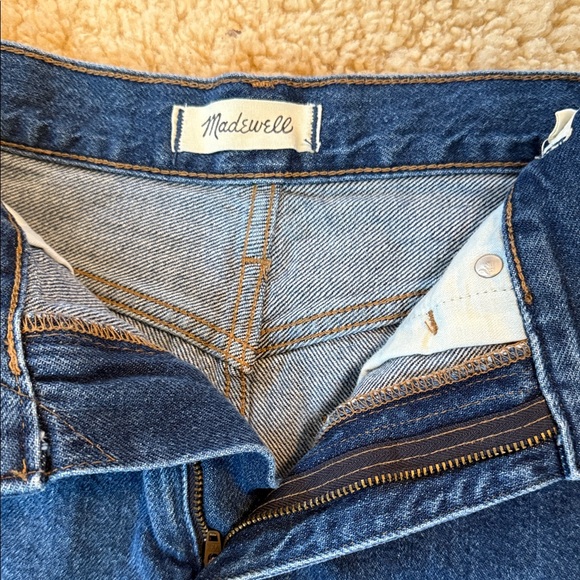 Madewell Denim Mini Skirt Rigid Denim A-Line Size 27 Like New! M1 - Picture 5 of 9